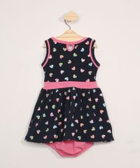 Vestido-Infantil-Sem-Manga-Estampado-de-Coracoes-com-Laco---Calcinha-Azul-Marinho-9982324-Azul_Marinho_2