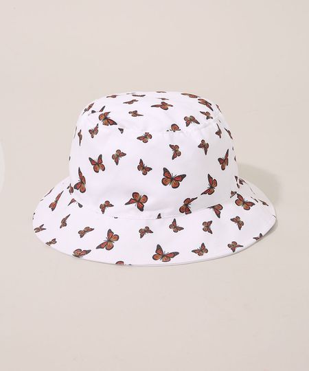 Bucket-Hat-Feminino-Dupla-Face-Estampado-Borboletas-Branco-9983063-Branco_1