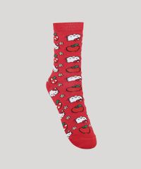 Meia-Feminina-Cano-Alto-Hello-Kitty-Vermelha-9977262-Vermelho_1