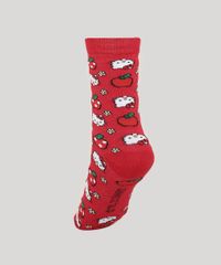 Meia-Feminina-Cano-Alto-Hello-Kitty-Vermelha-9977262-Vermelho_2