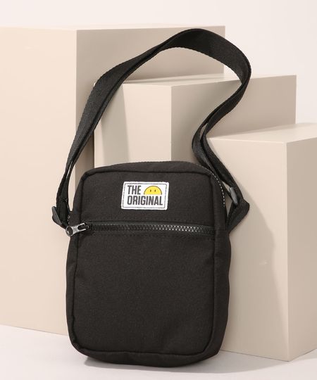 Bolsa-Shoulder-Bag-Feminina-Smiley-Preta-9985504-Preto_1