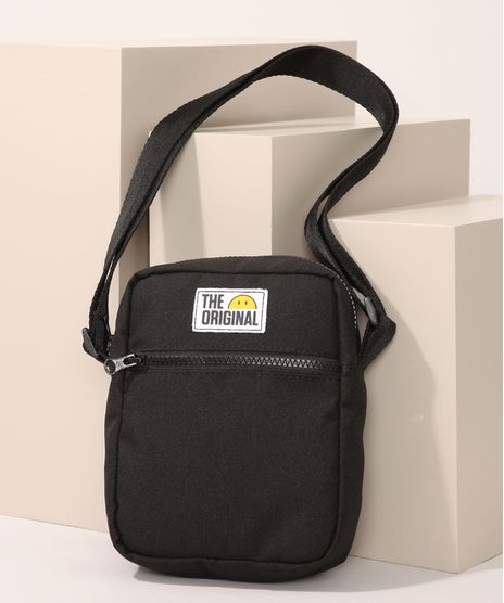 Bolsa-Shoulder-Bag-Feminina-Smiley-Preta-9985504-Preto_1
