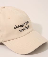 Bone-Feminino-Mindset-Aba-Curva-com-Bordado--Change-Your-Mindset--Bege-9983095-Bege_3