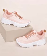 Tenis-Feminino-Esportivo-Ace-Tratorado-com-Textura-Cobra-Rose-9983536-Rose_1