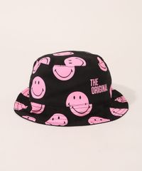 Bucket-Hat-Feminino-Smiley-Dupla-Face-Preto-9985502-Preto_1