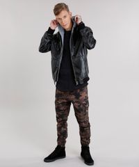 Jaqueta-Masculina-Bomber-2-em-1-com-Capuz-Removivel-em-Moletom-Preta-8855296-Preto_3