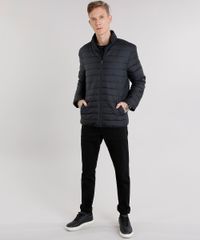 Jaqueta-Masculina-Puffer-Gola-Alta-com-Bolsos-Preta-8830991-Preto_3