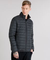 Jaqueta-Masculina-Puffer-Gola-Alta-com-Bolsos-Chumbo-8830991-Chumbo_1