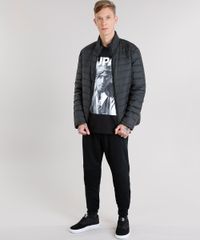 Jaqueta-Masculina-Puffer-Gola-Alta-com-Bolsos-Chumbo-8830991-Chumbo_3