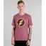 Camiseta-Masculina-The-Flash-Manga-Curta-Gola-Careca-Vinho-9149900-Vinho_1
