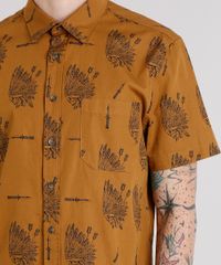 Camisa-Masculina-Estampada-Caveira-com-Bolso-Manga-Curta-Caramelo-8872859-Caramelo_4 Camisa-Masculina-Estampada-Caveira-com-Bolso-Manga-Curta-Caramelo-8872859-Caramelo_4