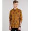 Camisa-Masculina-Estampada-Caveira-com-Bolso-Manga-Longa-Caramelo-8873904-Caramelo_1