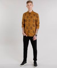 Camisa-Masculina-Estampada-Caveira-com-Bolso-Manga-Longa-Caramelo-8873904-Caramelo_3 Camisa-Masculina-Estampada-Caveira-com-Bolso-Manga-Longa-Caramelo-8873904-Caramelo_3