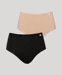 Kit-de-2-Calcinhas-de-Algodao-Cintura-Alta-Delcotton-Calecon-Multicor-9973973-Multicor_1