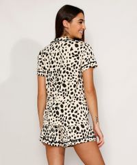 Pijama-Feminino-Camisa-Manga-Curta-Estampado-Animal-Print-Guepardo-com-Vivo-Contrastante-Bege-Claro-9974317-Bege_Claro_2
