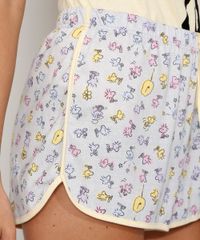Pijama-Feminino-Manga-Curta-Woodstock-Snoopy-Flocado-Amarelo-9974457-Amarelo_6