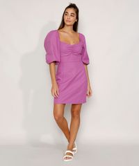 Vestido-Feminino-Curto-com-Franzido-Manga-Bufante-Roxo-9978248-Roxo_3