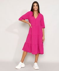 Vestido-Feminino-Midi-com-Recortes-e-Botoes-Manga-Bufante-Roxo-9977494-Roxo_3