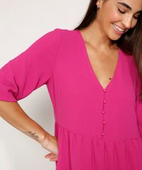 Vestido-Feminino-Midi-com-Recortes-e-Botoes-Manga-Bufante-Roxo-9977494-Roxo_4