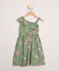 Vestido-Infantil-Estampado-Floral-Assimetrico-com-Babado-Verde-9977055-Verde_1