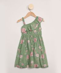Vestido-Infantil-Estampado-Floral-Assimetrico-com-Babado-Verde-9977055-Verde_2