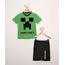 Pijama-Infantil-Manga-Curta-Minecraft-Verde-9978439-Verde_1