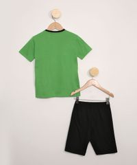 Pijama-Infantil-Manga-Curta-Minecraft-Verde-9978439-Verde_3