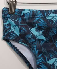 Sunga-Infantil-Tradicional-Estampada-Tubaroes-com-Protecao-UV50--Azul-9966198-Azul_4
