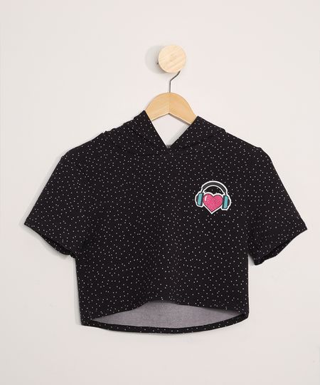 Blusa-Juvenil-Cropped-Manga-Curta-Estampada-Poa-com-Capuz-Preta-9975893-Preto_1