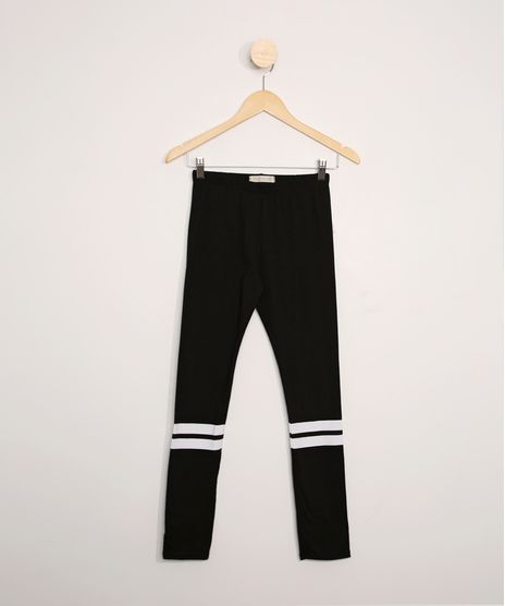 Calca-Legging-Juvenil-com-Listras-Preta-9978477-Preto_1