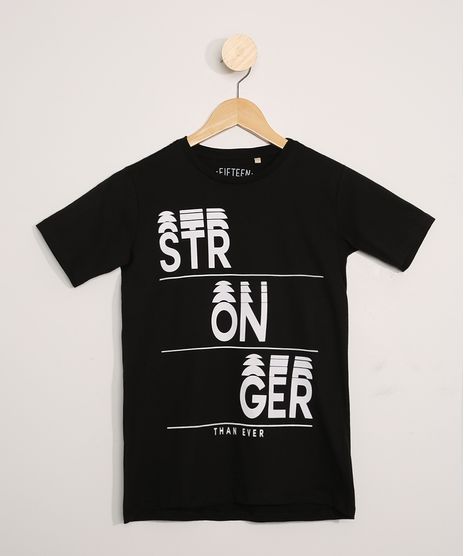 Camiseta-Juvenil-Manga-Curta--Stronger--Preta-9979888-Preto_1