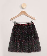 Saia-Infantil-de-Tule-Estampada-de-Estrelas-Preta-9974237-Preto_2