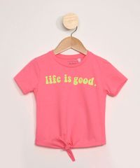 Blusa-Infantil-manga-Curta--Life-Is-Good--com-No-Rosa-Neon-9978548-Rosa_Neon_1