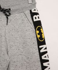 Calca-de-Moletom-Infantil-Jogger-Batman-Cinza-Mescla-9981009-Cinza_Mescla_4