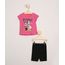 Conjunto-Infantil-Minnie-e-Margarida-de-Blusa-Manga-Curta-Rosa---Bermuda-Preta-9967579-Preto_1