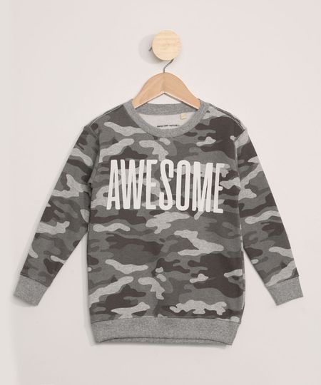 Blusa-de-Moletom-Infantil-Estampada-Camuflada--Awesome--Cinza-Mescla-9989326-Cinza_Mescla_1 Blusa-de-Moletom-Infantil-Estampada-Camuflada--Awesome--Cinza-Mescla-9989326-Cinza_Mescla_1
