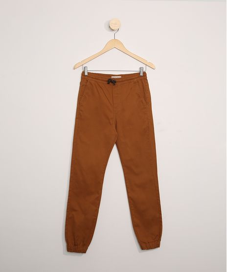 Calca-de-Sarja-Juvenil-Jogger-Caramelo-9978922-Caramelo_1