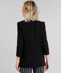 Blazer-Feminino-Longo-Boyfriend-com-Franzido-na-Manga-Preto-8915809-Preto_2