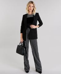 Blazer-Feminino-Longo-Boyfriend-com-Franzido-na-Manga-Preto-8915809-Preto_3