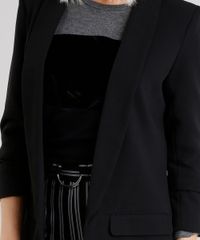Blazer-Feminino-Longo-Boyfriend-com-Franzido-na-Manga-Preto-8915809-Preto_4