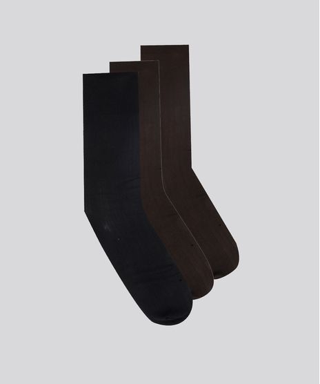 Kit-de-3-Meias-Masculinas-Cano-Longo-Caneladas-Multicor-8488417-Multicor_1