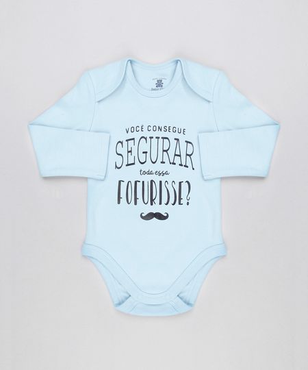 Body-Infantil--Voce-Consegue-Segurar-Toda-Essa-Fofurisse--Manga-Longa-Decote-Redondo-em-Algodao---Sustentavel-Azul-Claro-8920463-Azul_Claro_1