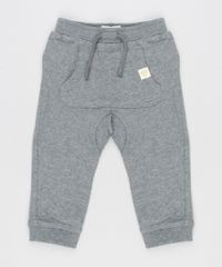 Calca-Infantil-em-Moletom-com-Bolso-Canguru-em-Algodao---Sustentavel-Cinza-Mescla-Escuro-8915774-Cinza_Mescla_Escuro_1