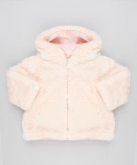 Jaqueta-Infantil-de-Pelo-com-Capuz-Rose-8907281-Rose_1