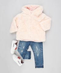 Jaqueta-Infantil-de-Pelo-com-Capuz-Rose-8907281-Rose_3