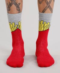 Meia-Masculina-Divertida-Batata-Frita-Cano-Longo-Vermelha-9158695-Vermelho_4