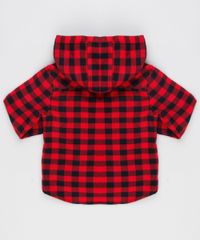 Camisa-Infantil-Xadrez-em-Flanela-com-Capuz-Manga-Longa-Vermelha-8853428-Vermelho_2