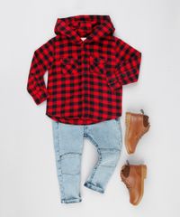 Camisa-Infantil-Xadrez-em-Flanela-com-Capuz-Manga-Longa-Vermelha-8853428-Vermelho_3
