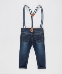 Calca-Jeans-Infantil-com-Suspensorio-Listrado-em-Algodao---Sustentavel-Azul-Escuro-9158264-Azul_Escuro_2
