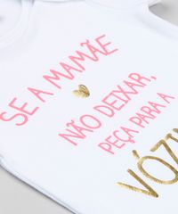 Body-Infantil--Se-a-Mamae-Nao-Deixar-Peca-Para-a-Vovo--Manga-Curta-Decote-Redondo-em-Algodao---Sustentavel-Branco-8915732-Branco_4